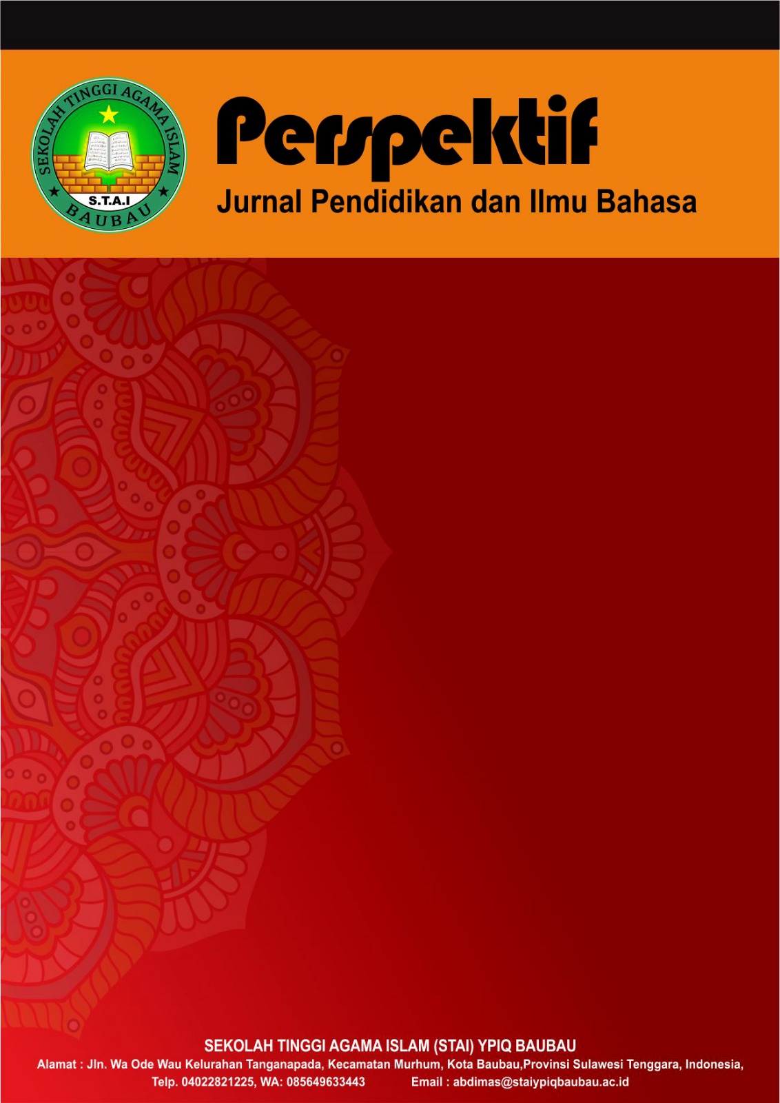 Perspektif: Jurnal Pendidikan dan Ilmu Bahasa