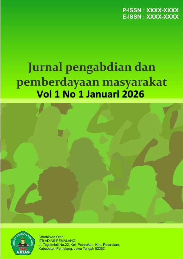 Jurnal pengabdian dan pemberdayaan masyarakat
